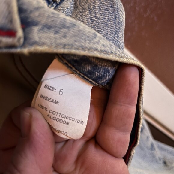 Vintage Tommy Hilfiger Women’s Jeans Sz 6 High Rise Light Wash 100% Cotton 90s - Picture 5 of 6